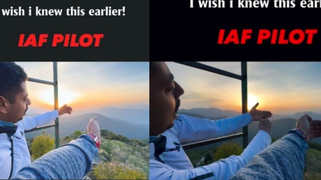 उंगलियों से जानें कब डूबेगा सूरज... IAF पायलट का देसी ट्रिक इंटरनेट पर वायरल