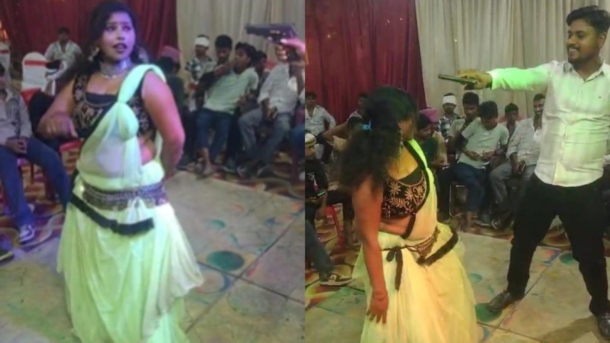 Video: डांस के बीच मंच पर लहराया तमंचा, महिला की ओर इशारा कर फरार हुआ युवक