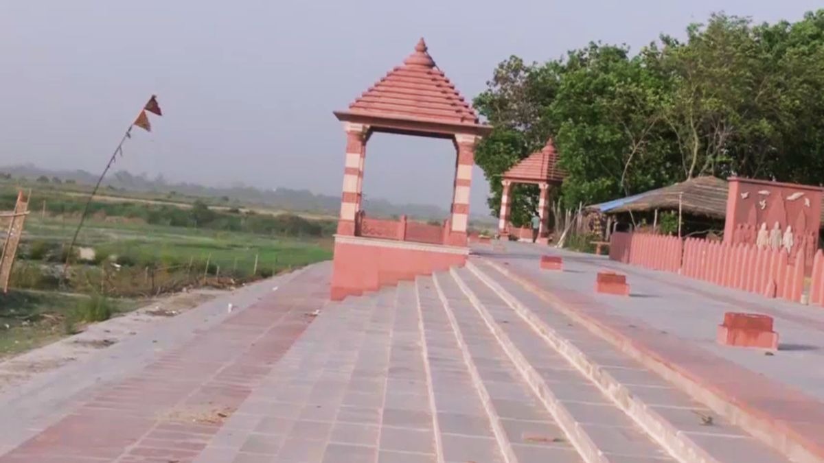 अयोध्या धाम से करीब 15 किलोमीटर दूर है राजा दशरथ की समाधि. (Photo: Screengrab)