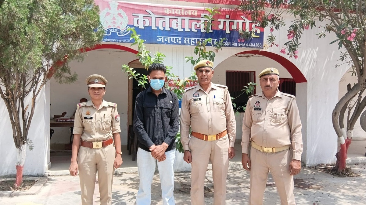 पुलिस गिरफ्त में रेप का आरोपी. (Photo: Rahul Kumar/ITG)