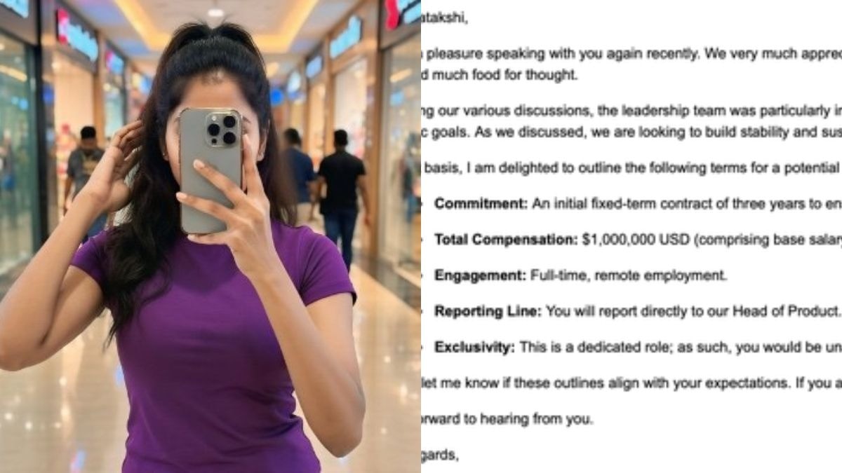 3 साल के अनुभव के साथ ये लड़की कमा रही है 9 करोड़ रुपये.  (Photo:  x@satakshi_ai)