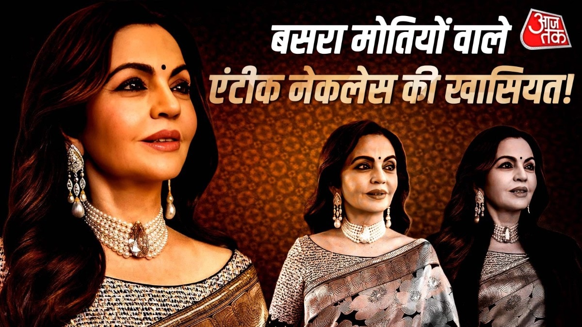 नीता ने मनीष मल्होत्रा का डिजाइन ब्लाउज पहना है. (PHOTO:ITG)