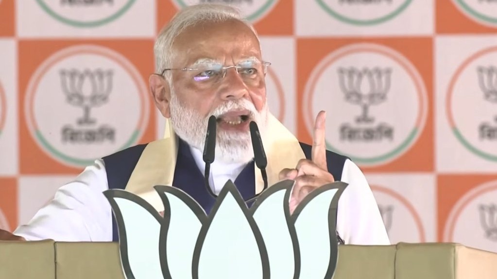 पीएम मोदी ने कहा कि 4 मई के बाद चुन-चुनकर जेल जाएंगे गुंडे (Photo-ITG)