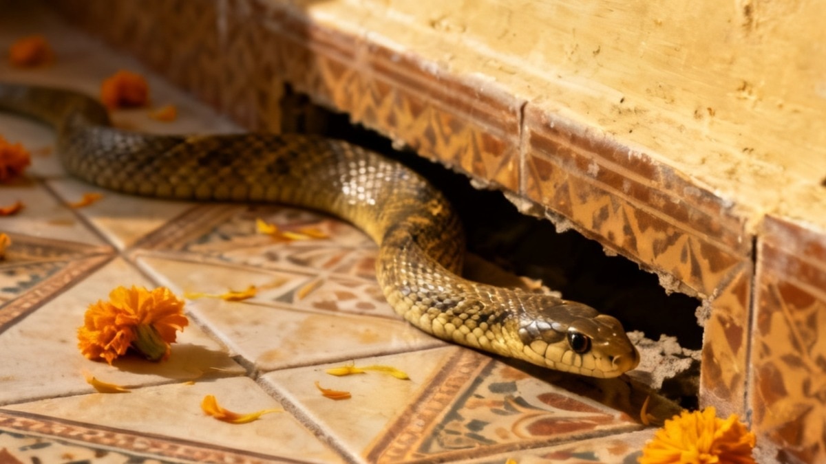 Snake in Kerala Home