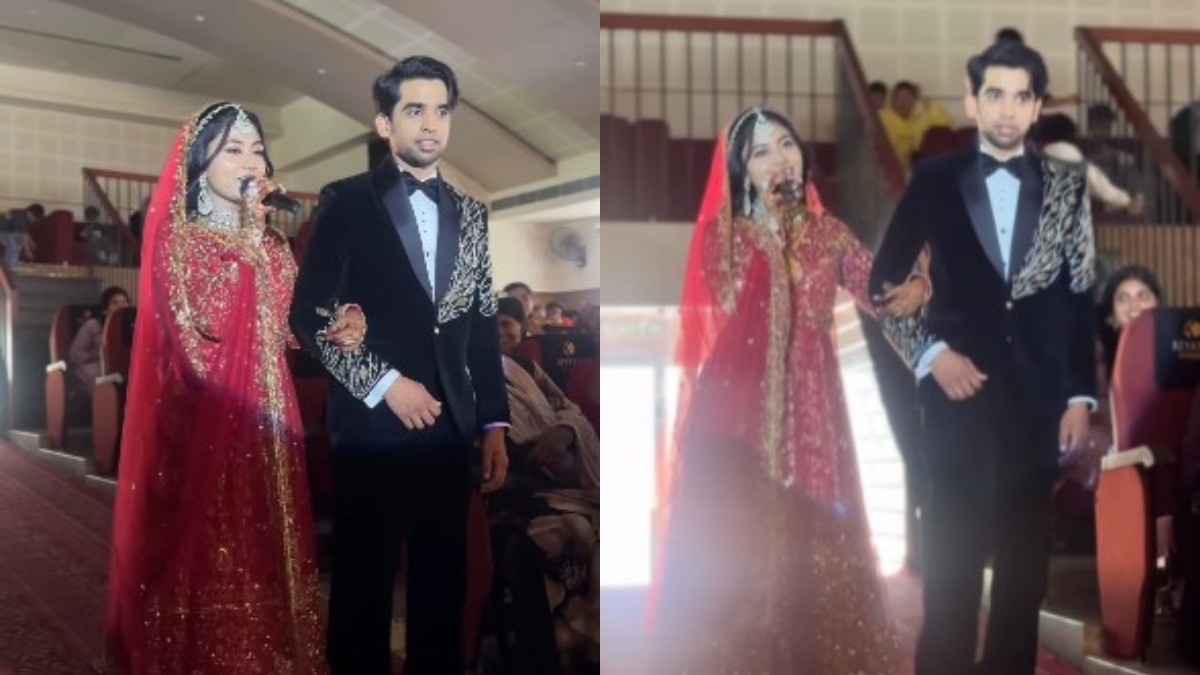 दूल्हा भी इस पल को बेहद खास अंदाज में एंजॉय करता नजर आता है (Photo:Insta/@hafsanaa.a)