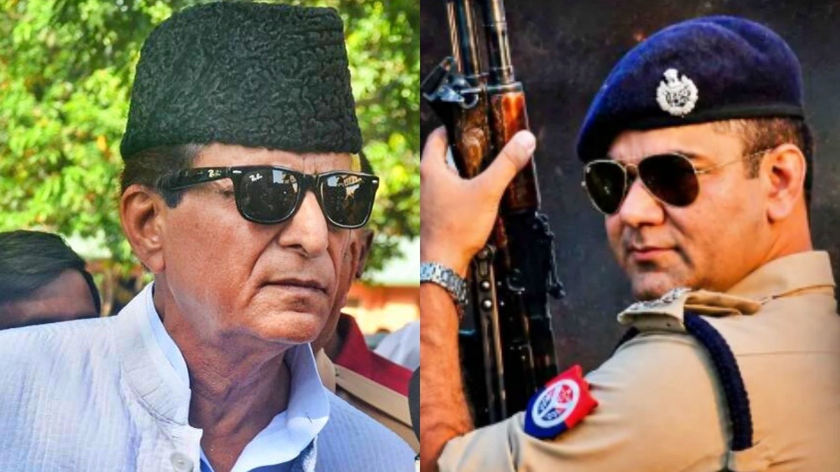 आईपीएस अजय पाल शर्मा और आजम खान (File Photo)