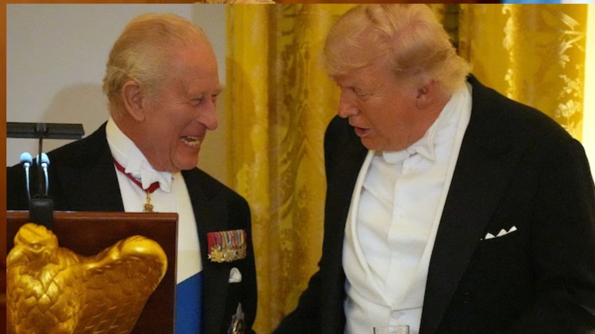 King Charles III with Donald Trump