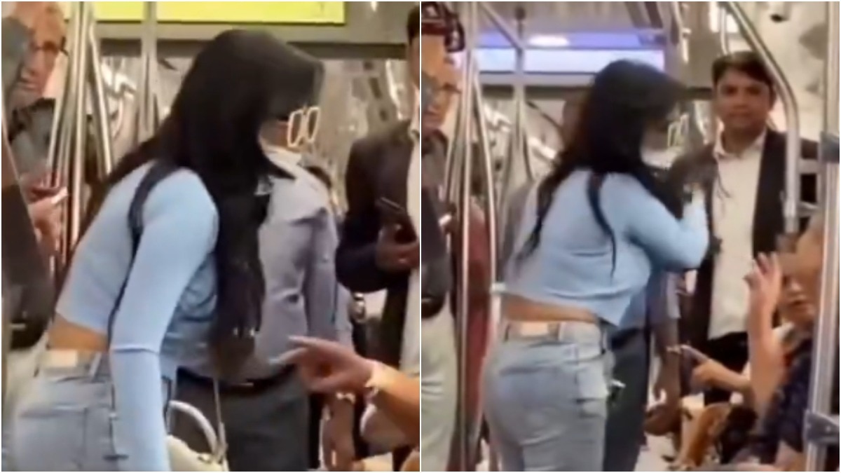 Delhi Metro fight viral video