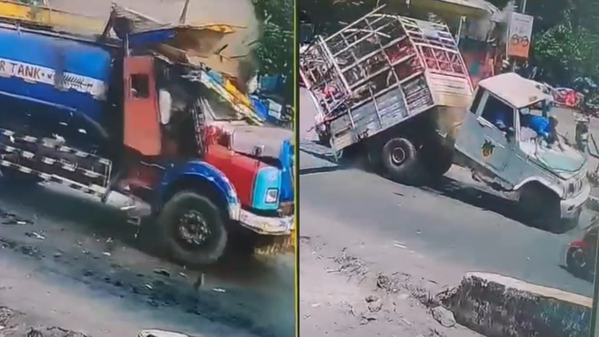 बिना सूचना लगाया गया बैरिकेड!(Photo: Screengrab)