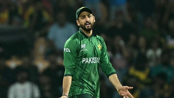 Pakistan's Salman Ali Agha in this frame. (Getty)