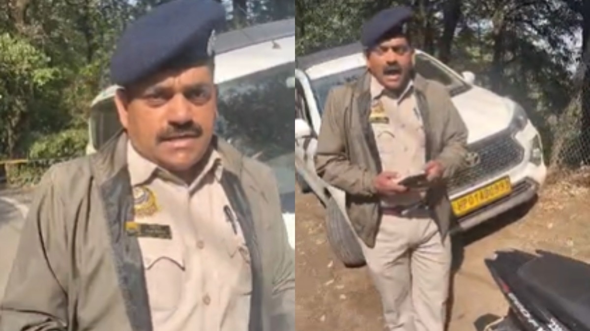 शिमला में VVIP ड्यूटी के दौरान ASI की दबंगई! टैक्सी ड्राइवर को मारी लात, Video