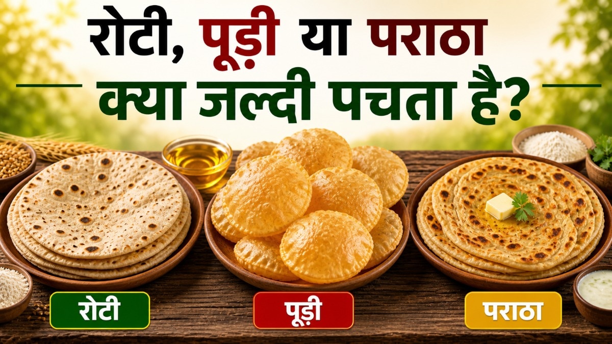 Wheat Roti Puri or Paratha