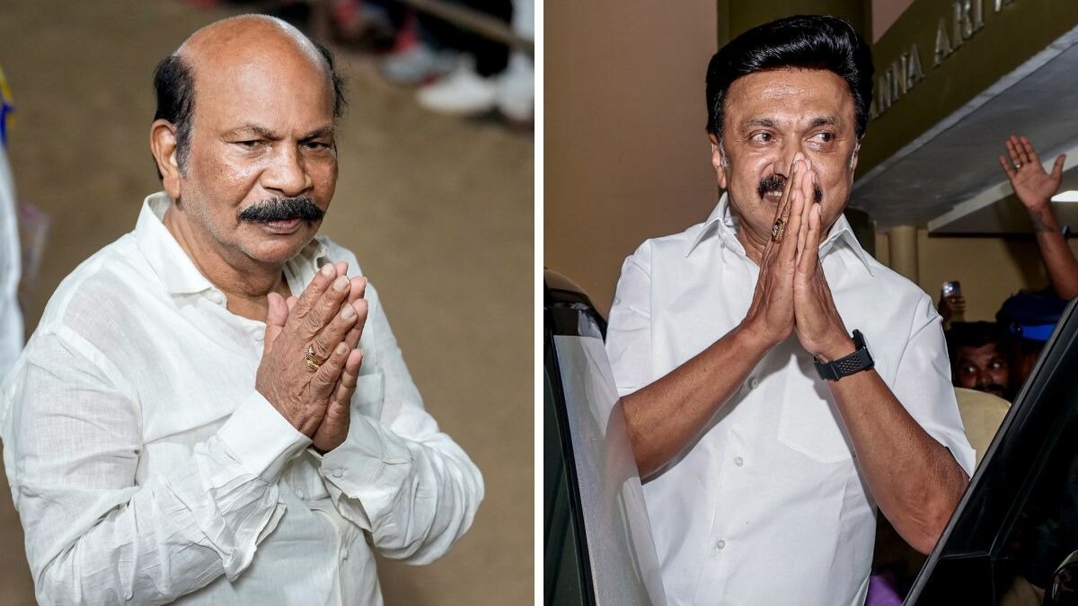 VS Babu and MK Stalin. 