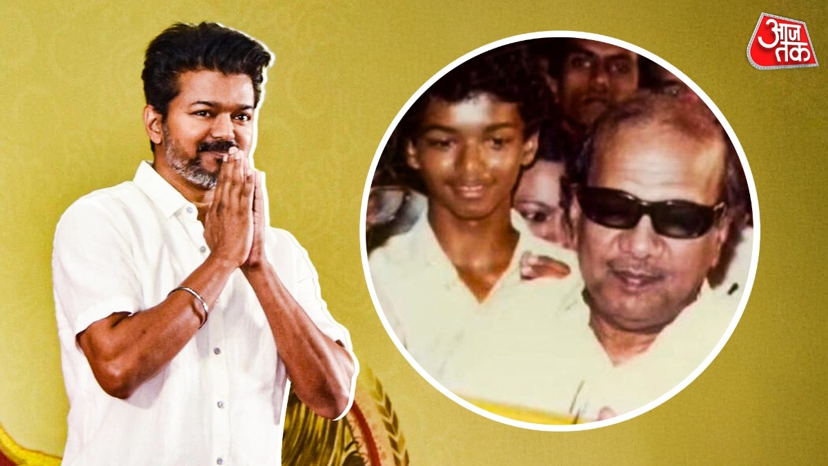 RGV shares old picture of thalapathy vijay with karunanidhi 