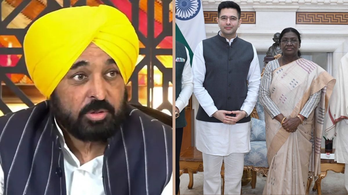 CM Bhagwant Mann and Raghav Chadha met the President.