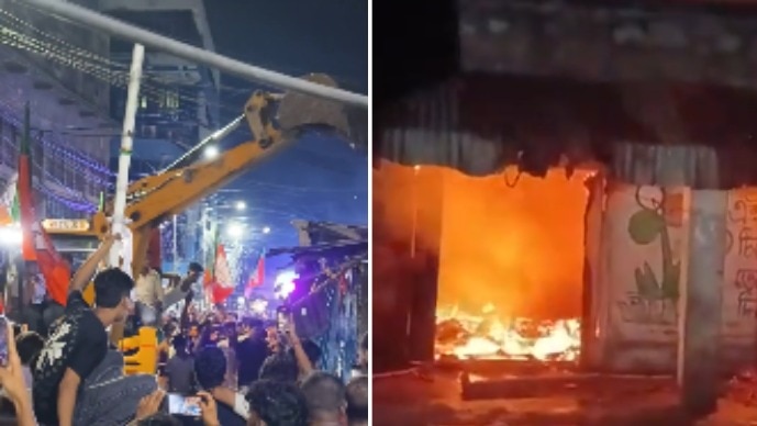 बंगाल के अलग-अलग इलाकों से हिंसा और आगजनी की खबरें आ रही हैं.