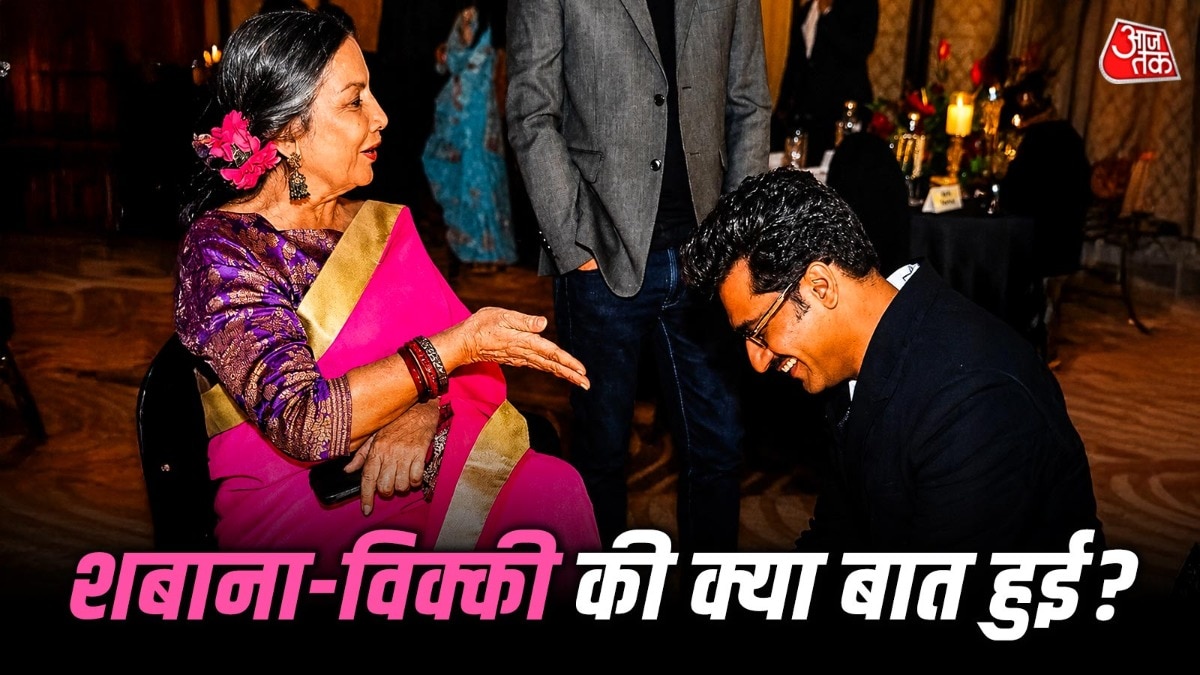 Vicky Kaushal sits at Shabana Azmi feets 