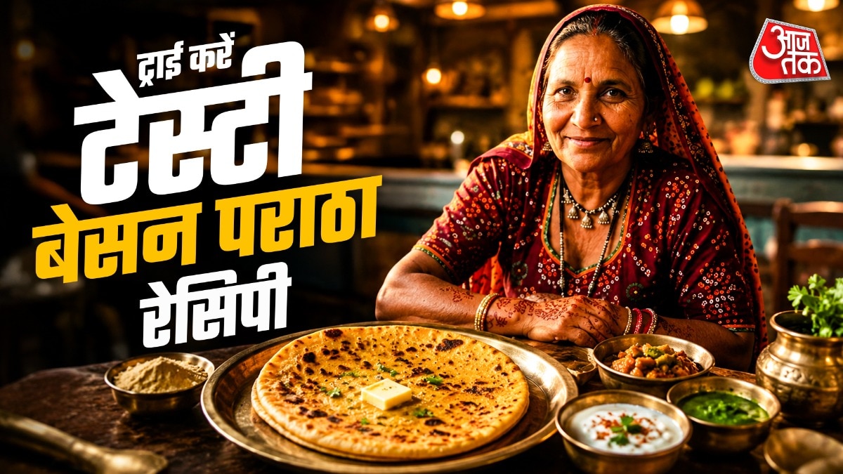 rajasthani besan paratha