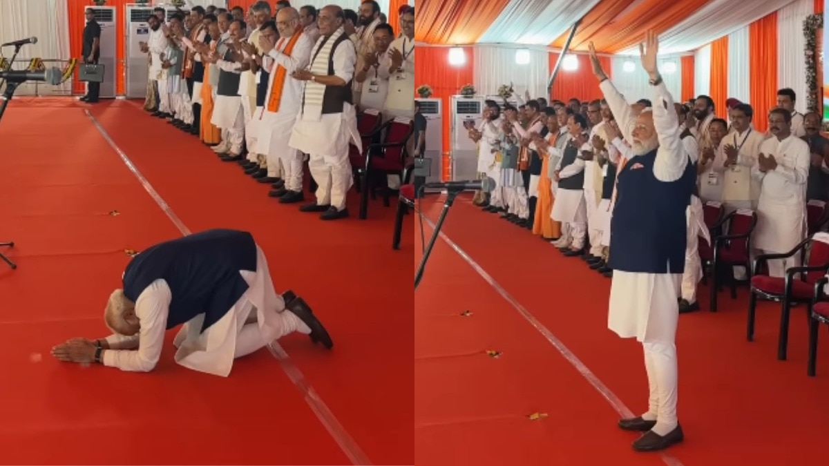 PM Modi bow down to public