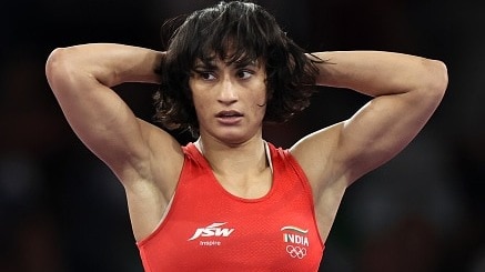 India's ace wrestler Vinesh Vinesh in this frame