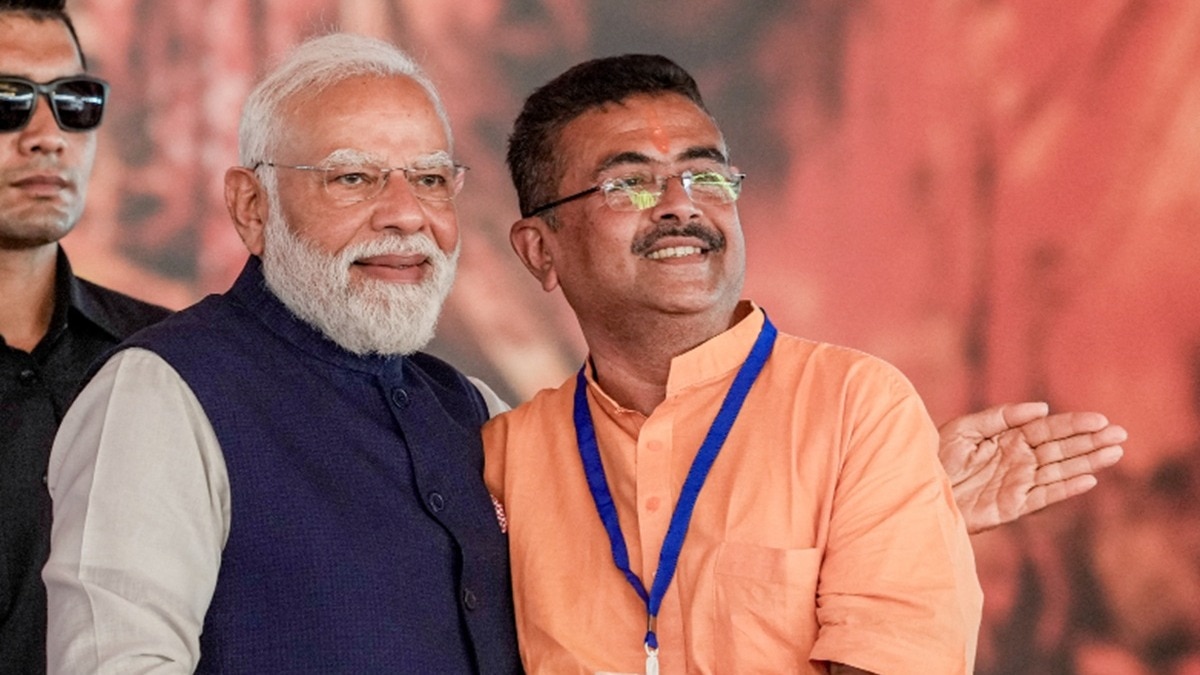 suvendu adhikari with pm modi