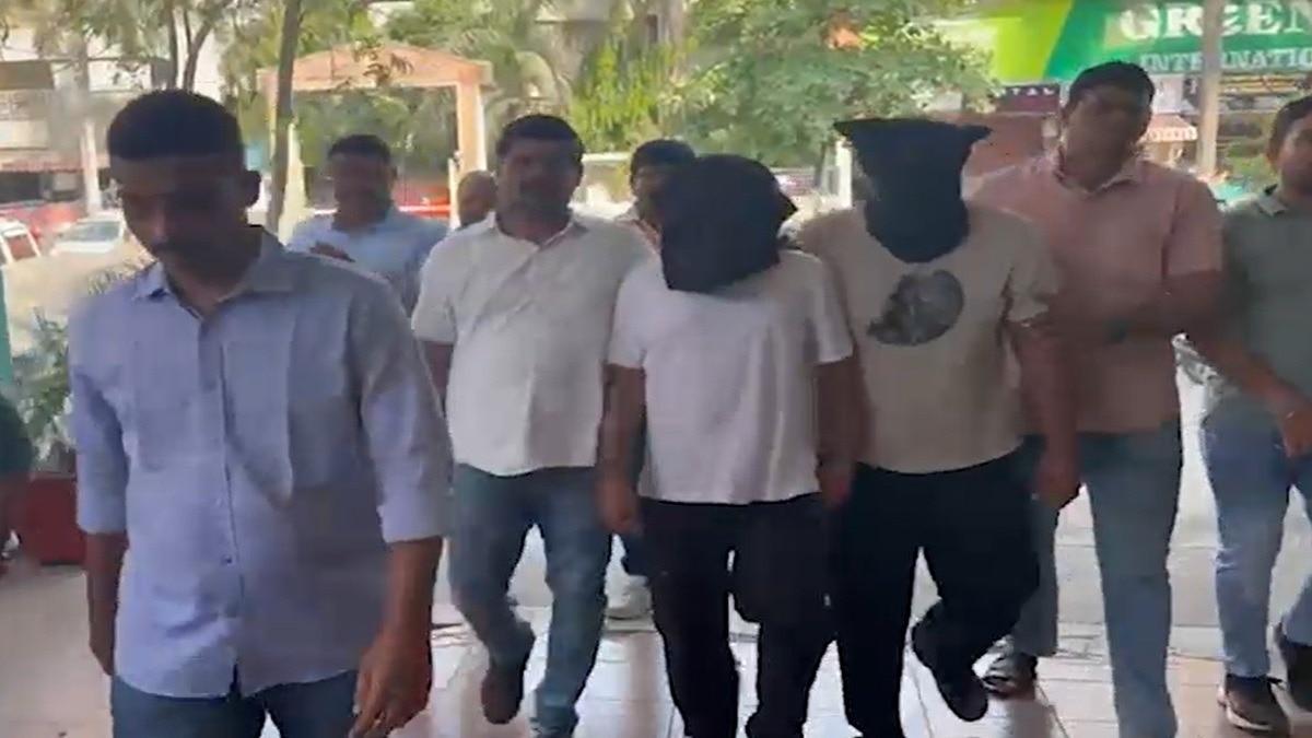 एमडी ड्रग्स रैकेट का भंडाफोड़. (Photo: Screengrab)