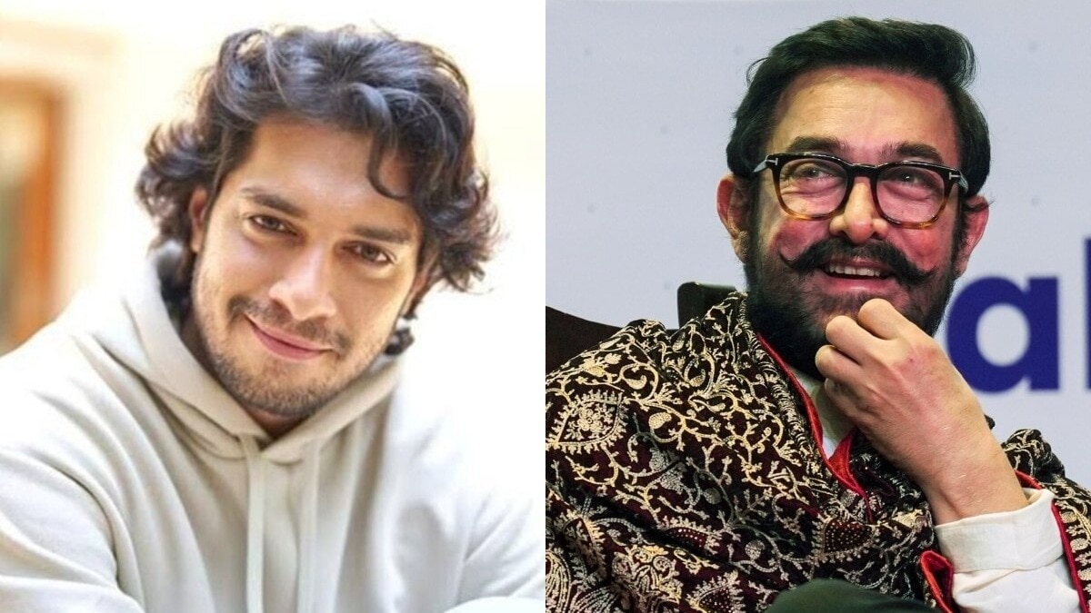 Junaid Khan and Aamir Khan