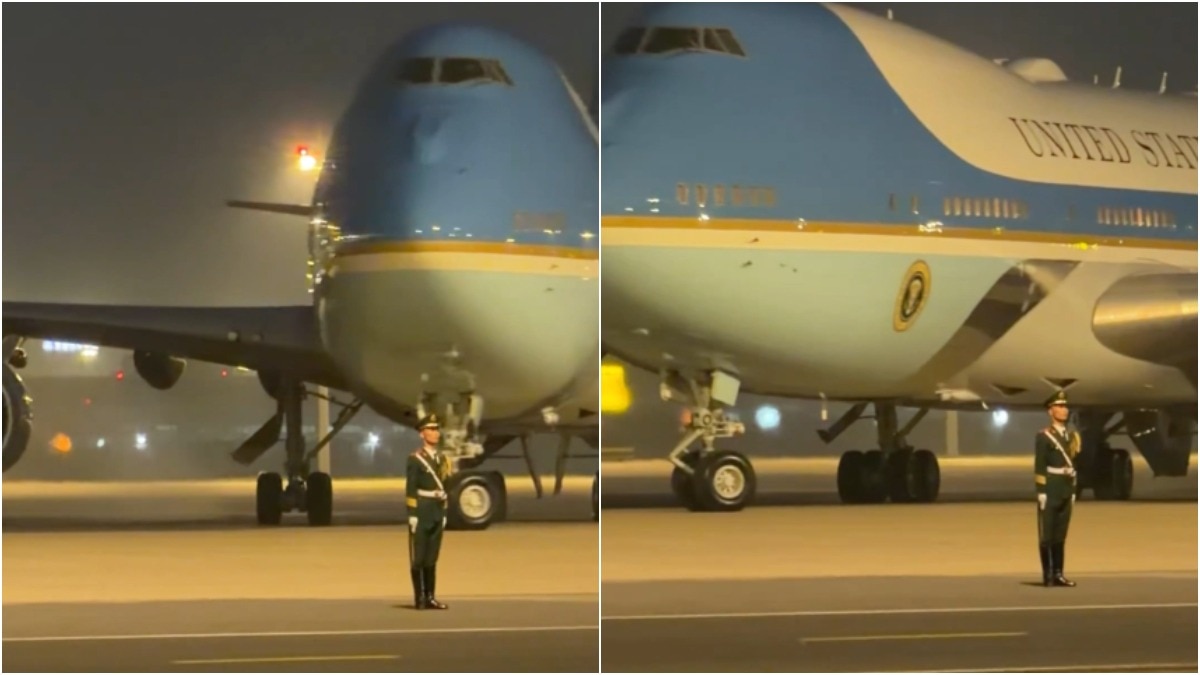 Trump China visit viral video