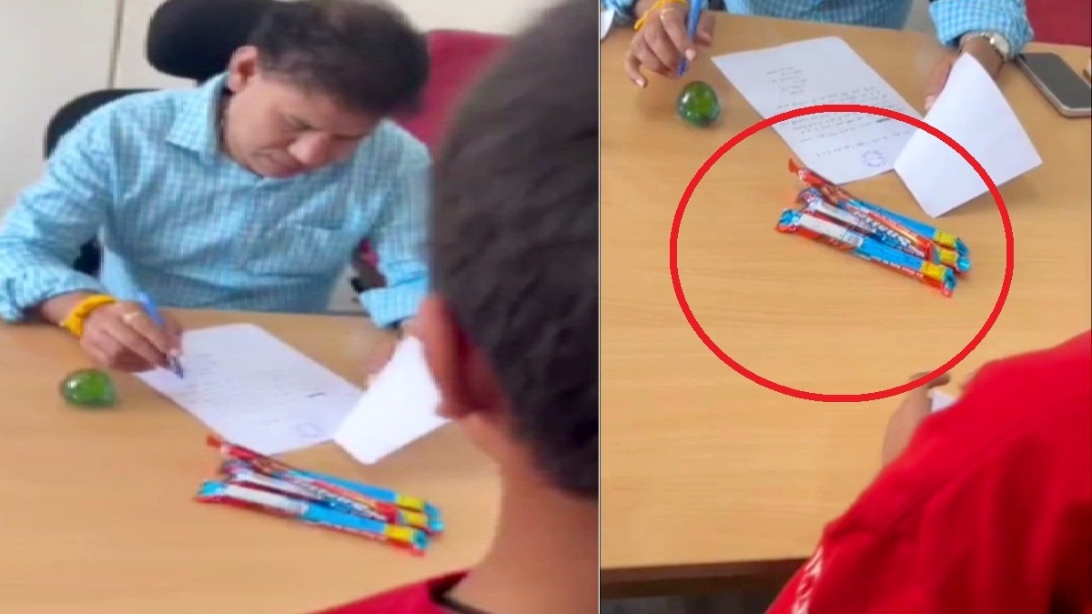 मुरैना में एक बच्चे ने प्रशासनिक सुस्ती की धज्जियां उड़ाईं.(Photo:Screengrab)