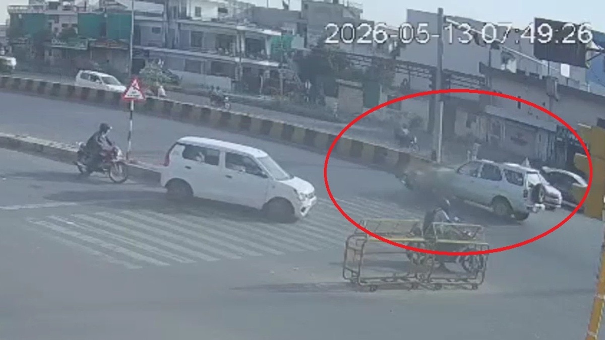 जयपुर में दर्दनाक हादसा. (Photo: Screengrabs)