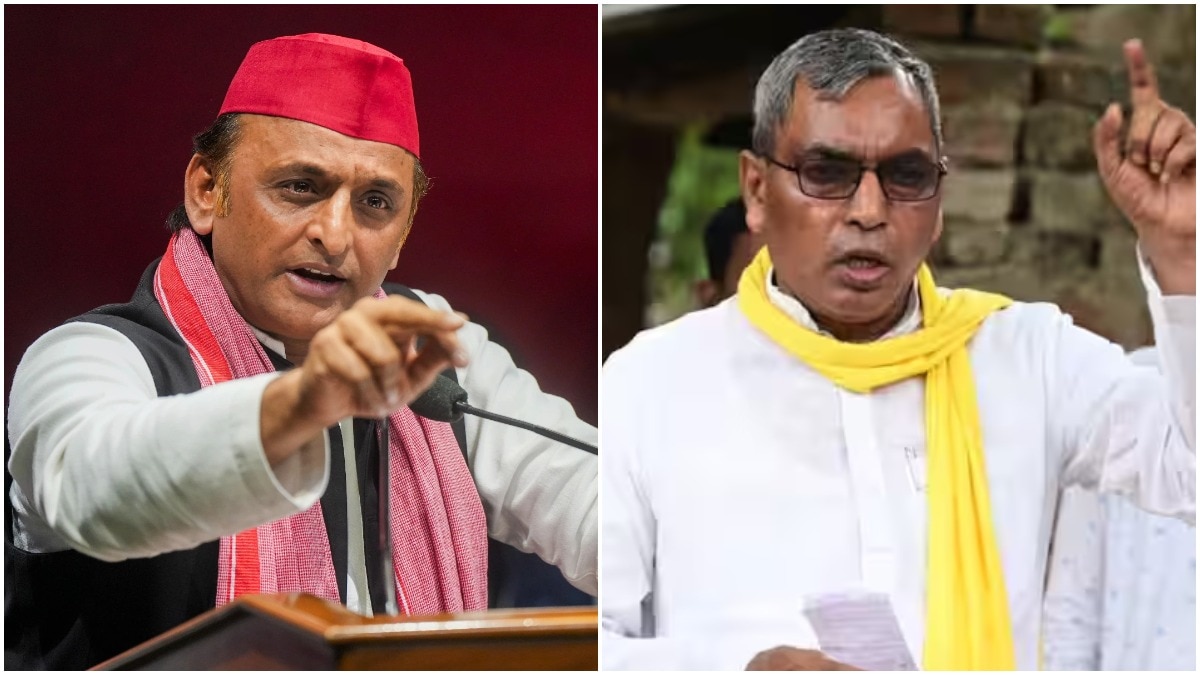 सपा प्रमुख अखिलेश यादव और सुभासपा प्रमुख ओपी राजभर. (Photo: PTI)
