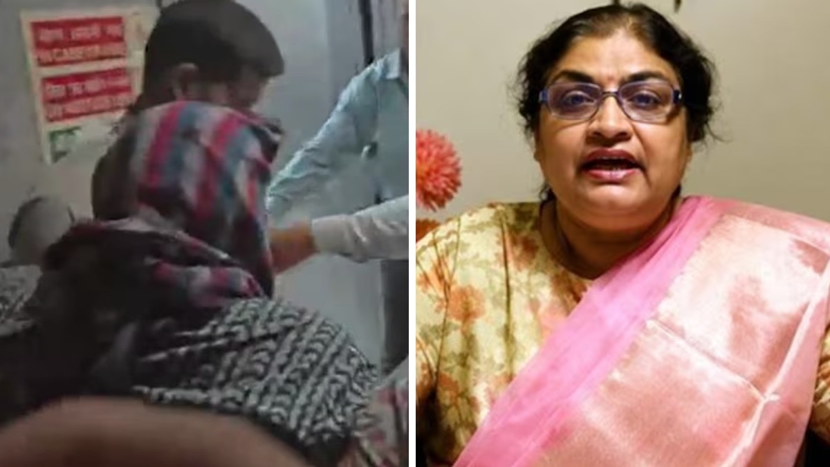 पुणे की प्रोफेसर मनीषा मांढरे को सीबीआई की हिरासत में भजा गया है. (Photo: Screengrab/ITG)