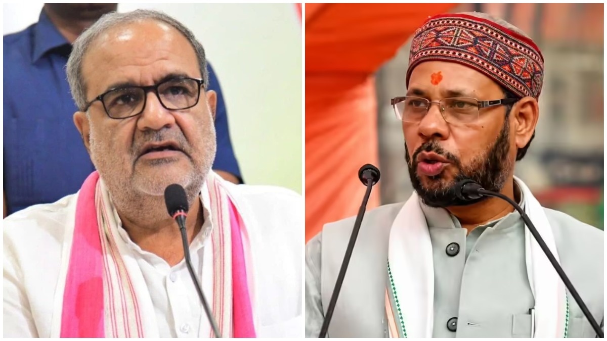 भूपेंद्र चौधरी (L) को एमएसएमई और मनोज पांडेय (R) को खाद्य, रसद एवं नागरिक आपूर्ति विभाग की जिम्मेदारी सौंपी गई. (Photo: PTI)