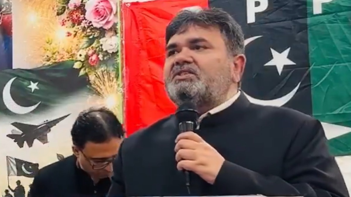 PPP सीनेटर राणा महमूद-उल-हसन ने अमेरिका में जाकर भारत के खिलाफ जमकर जहर उगला. (Photo-Screengrab)