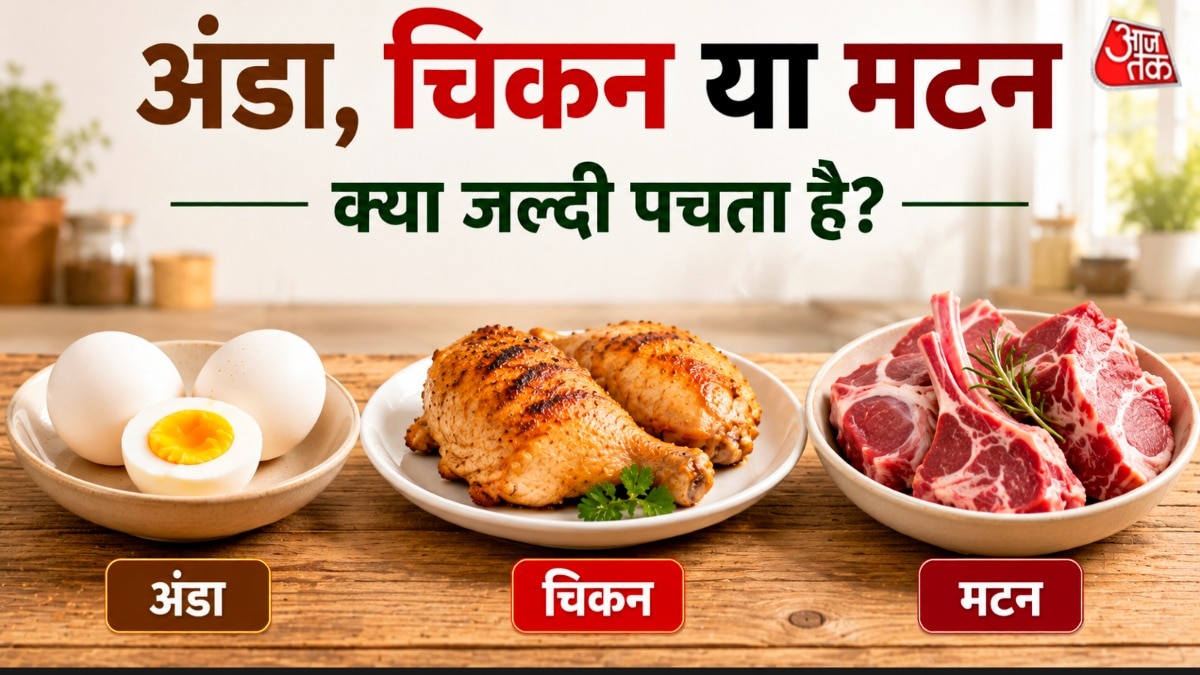 प्रोटीन वाली चीजों को पचने में टाइम लगता है. (Photo: AI Generated)