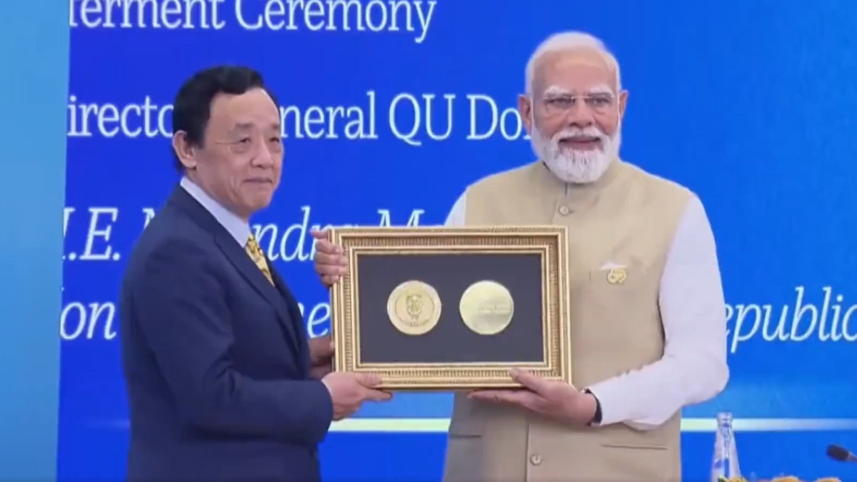 pm modi fao medal