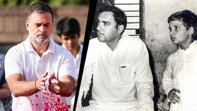राहुल गांधी ने अपने पिता को किया याद. (photo: Social Media @RahulGandhi.)