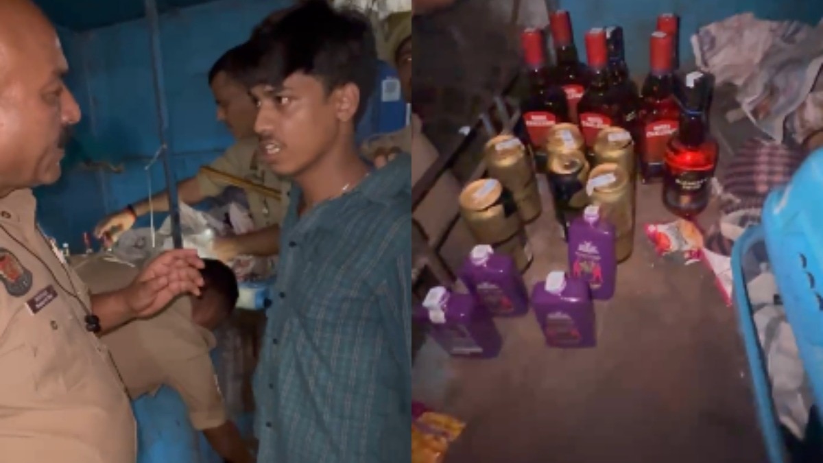 इंस्पेक्टर के सवालों में फंसा तस्कर.(Photo: Screengrab)