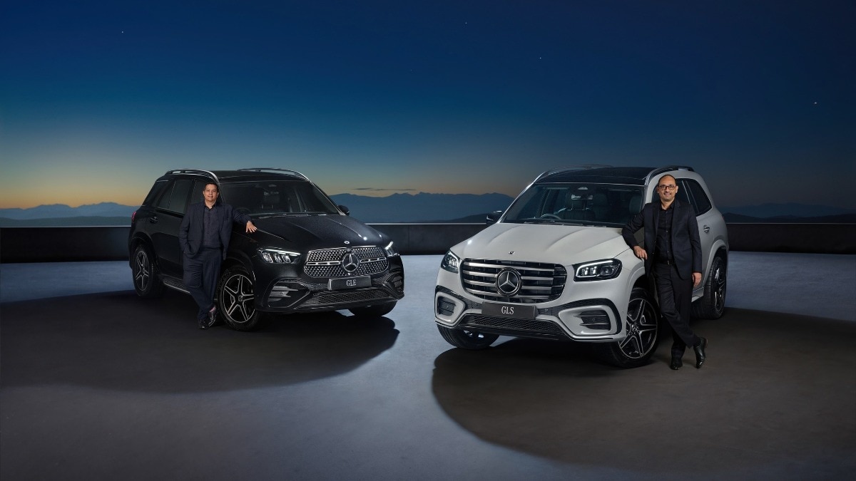 Santosh Iyer, MD and CEO and Brendon Sissing VP, Sales and Marketing, Mercedes-Benz India with GLE and GLS Night Edition.