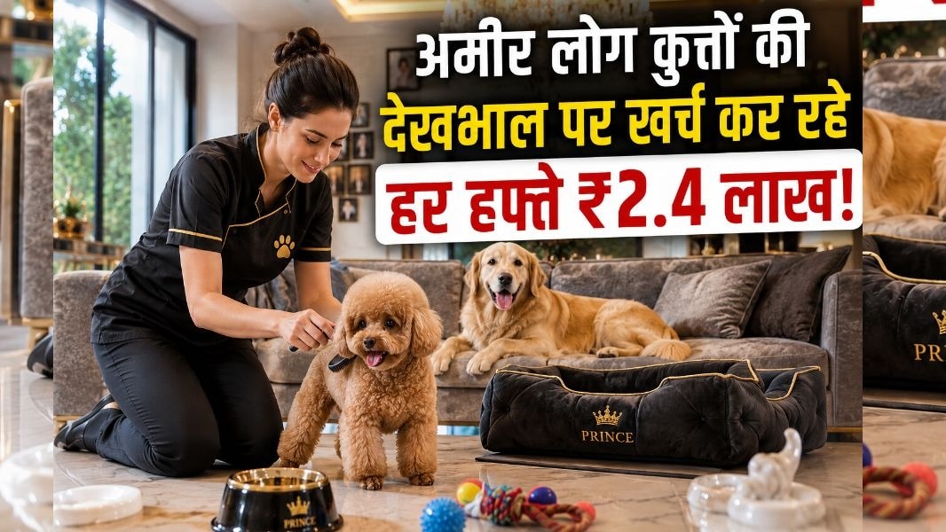 अब बच्चों ही नहीं, कुत्तों के लिए भी रखी जा रही नैनी. ( Photo: AI)
