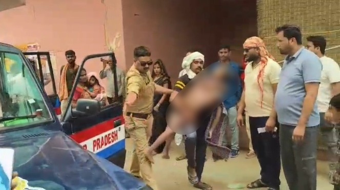 Three innocent children went to bathe in a pond due to the heat. (Photo: Screengrab)