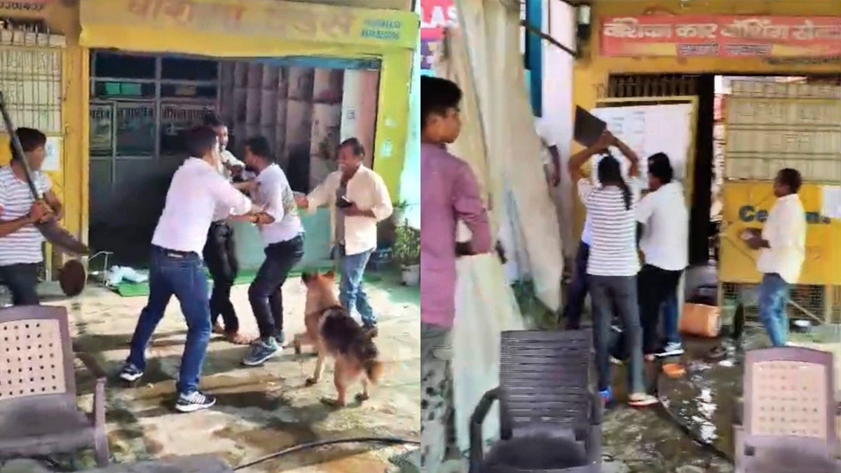 लखनऊ के जानकीपुरम की घटना (Photo- Screengrab)