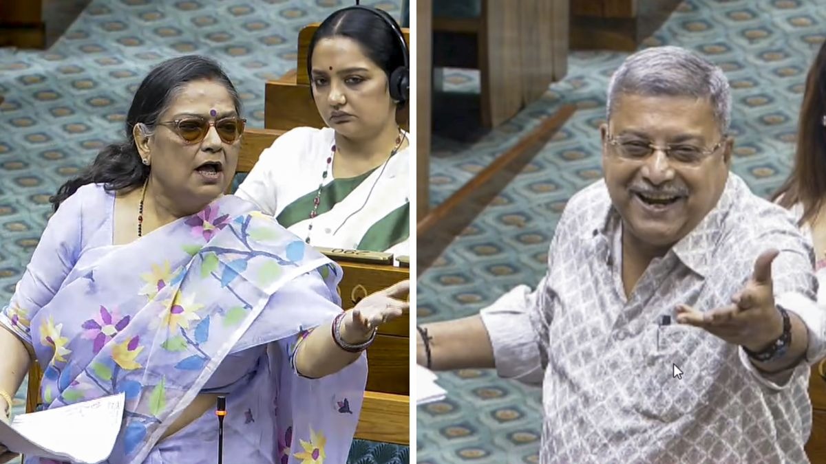 तृणमूल कांग्रेस सांसद काकोली घोष दस्तीदार और कल्याण बनर्जी. (Photo: PTI)