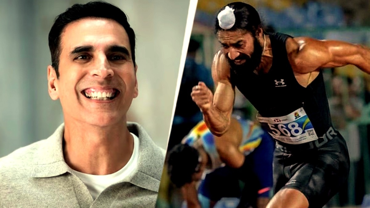 akshay kumar celebrates gurindervir singh national record 100 m race