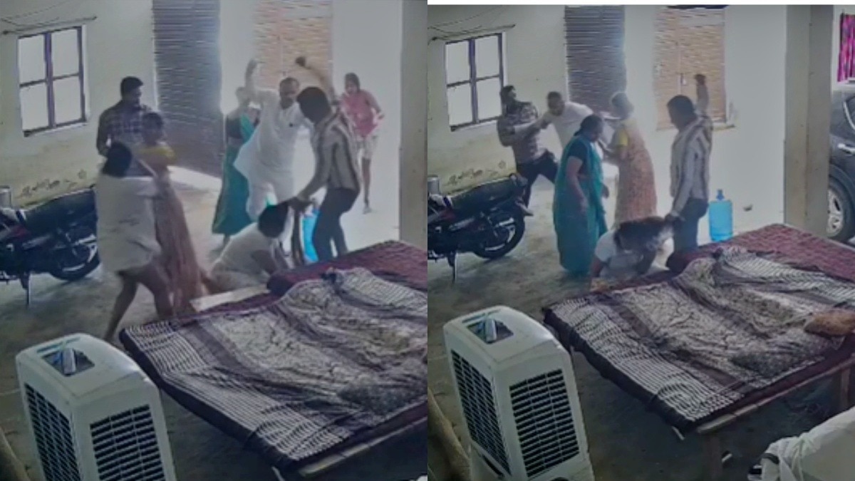सपा महिला जिलाध्यक्ष गार्गी पटेल के घर में घुसकर मारपीट Photo- Screengrab)