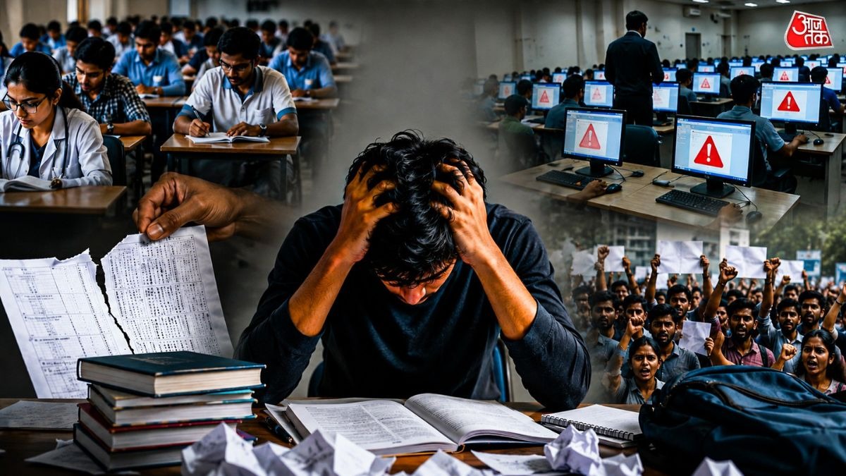 एक महीने में 4 बार टूटा छात्रों का मनोबल. 