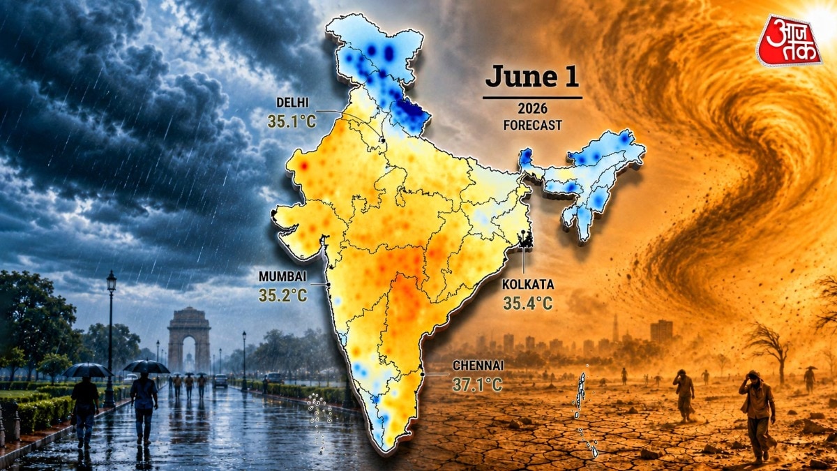 India Heat forecast (Photo created by- Vani Gupta/AajTak)