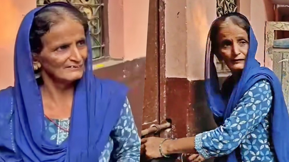 घर वापस मिलने पर बुजुर्ग महिला चंचल भावुक हो गईं (Photo- Screengrab)