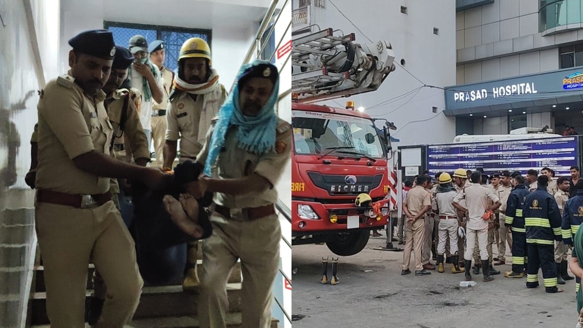 अस्पताल के आईसीयू में आग लगी. (Photo- ITG)