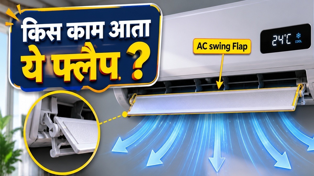 AC में दिया गया स्विंग फ्लैप चलाना चाहिए. (Photo: Ai Geneated